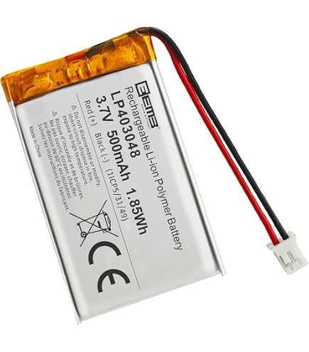 Amazon.com: Qimoo 503040 3.7V Lipo Battery 600mAh Rechargeable